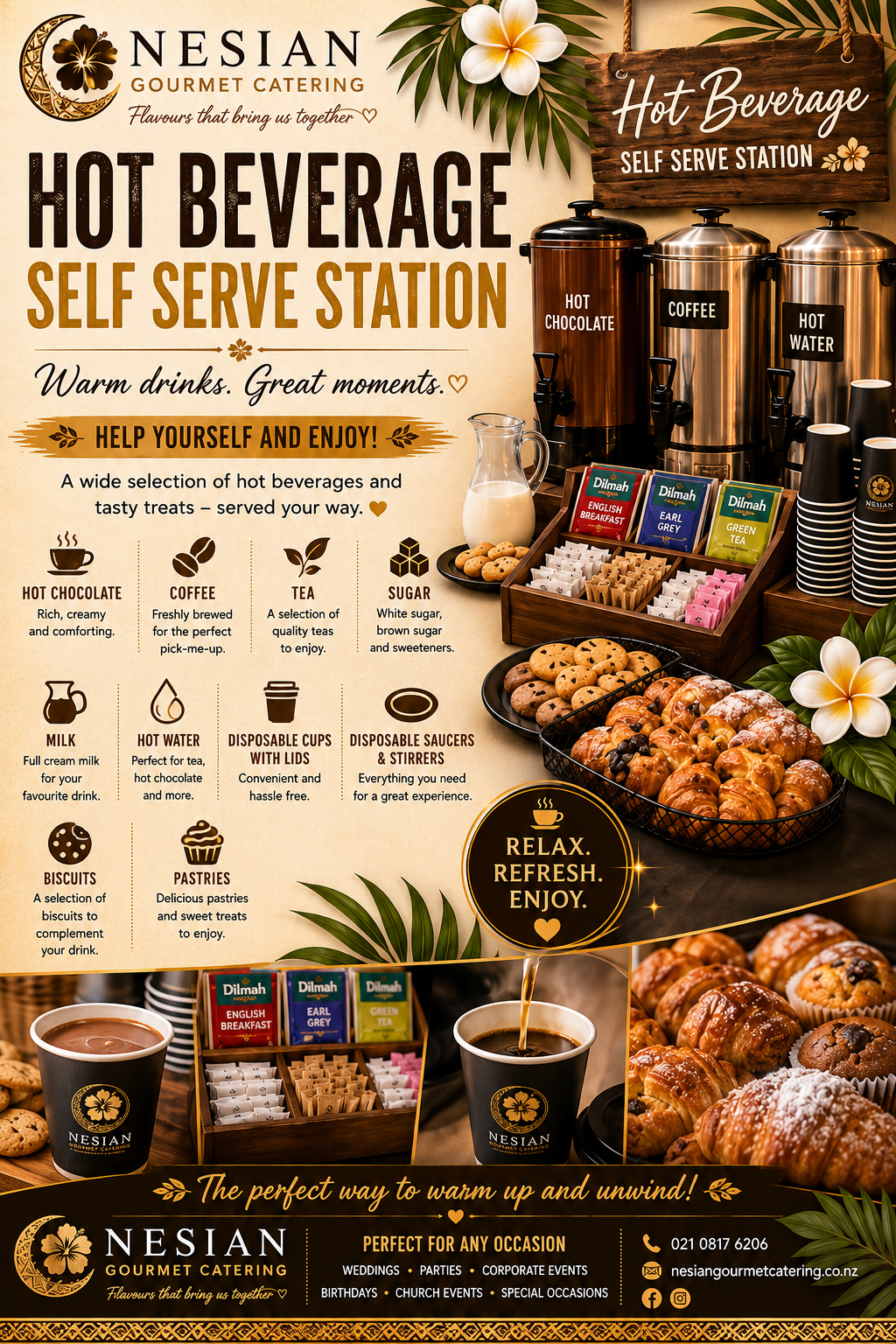 HOT BEVERAGE SELF SERVICE BUFFET