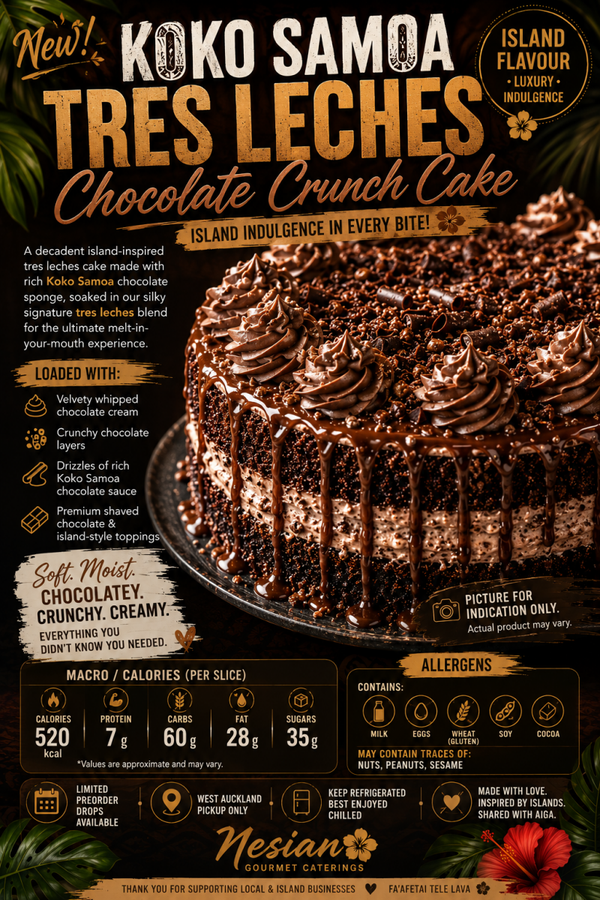 KOKO SAMOA TRES LECHES CRUNCH TUB