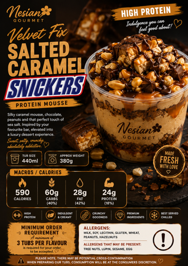 SALTED CARAMEL SNICKERS - Velvet Protein Fix