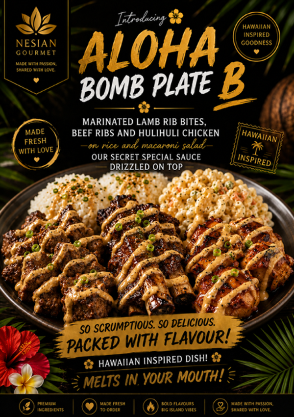 ALOHA BOMB PLATE B