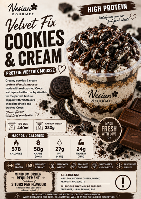 COOKIES & CREAM - Velvet Protein Fix