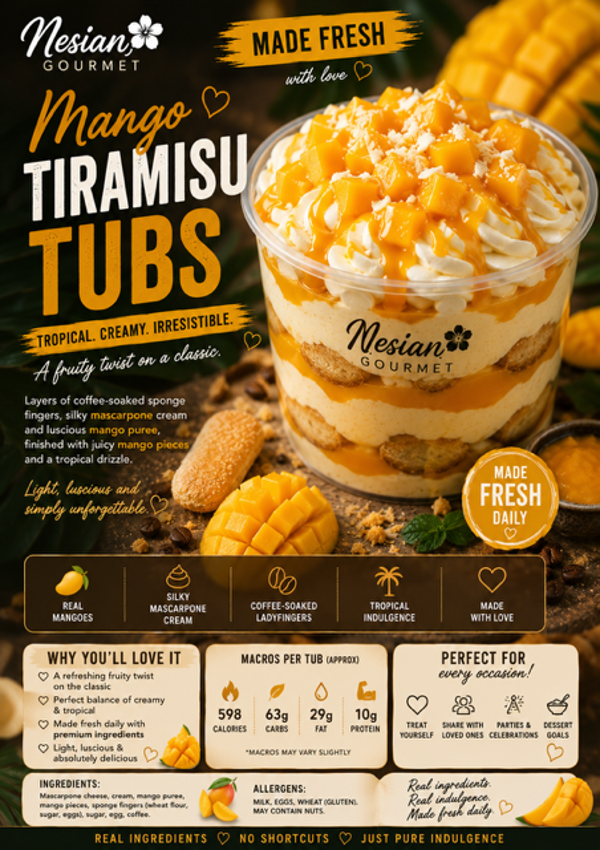MANGO TIRAMISU TUBS