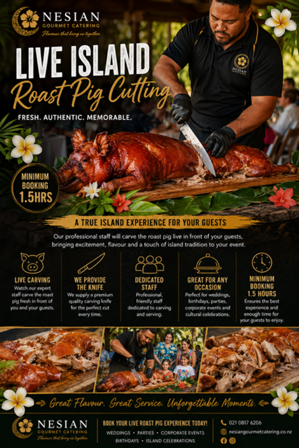 LIVE ROAST PIG CUTTING & SERVING SERVICES