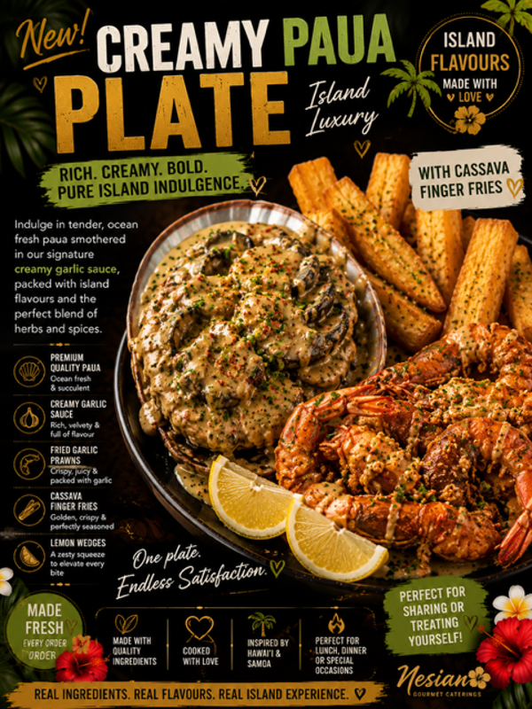 CREAMY PAUA PLATE