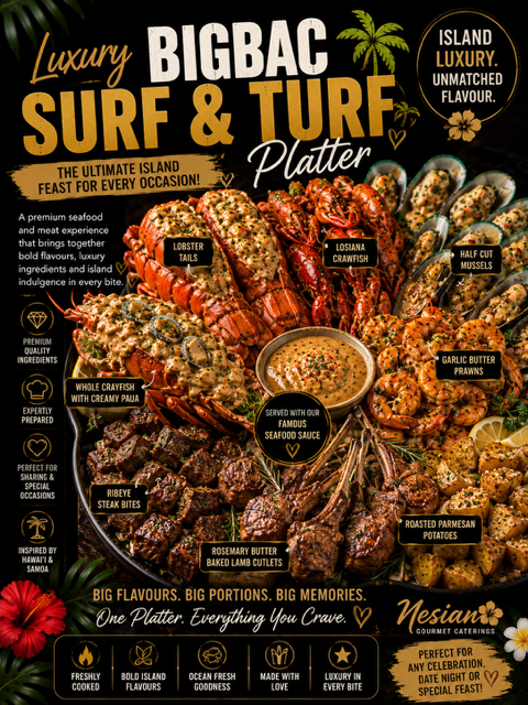LUXURY BIGBAC SURF & TURF PLATTER