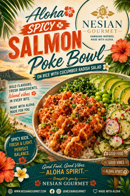 ALOHA SPICY SALMON POKE BOWL