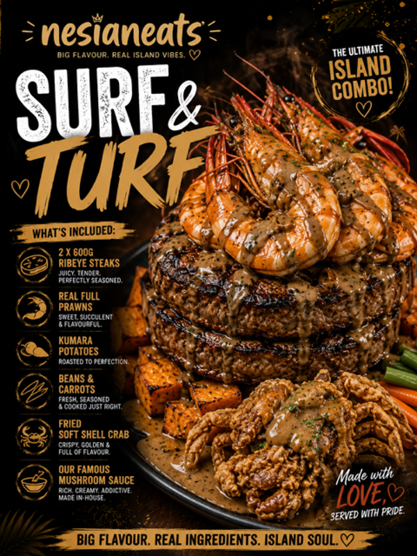 SURF & TURF - ISLAND COMBO