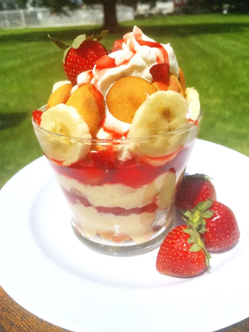 Salted Caramel Strawberry Banana Pudding Mini Tub