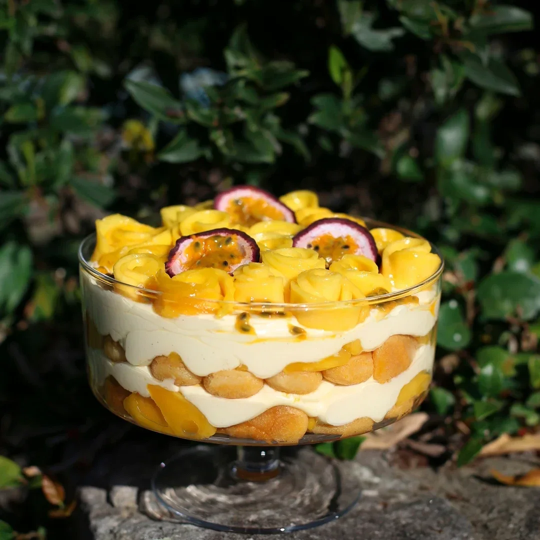 Mango Passionfruit Tiramisu Mini Tubs
