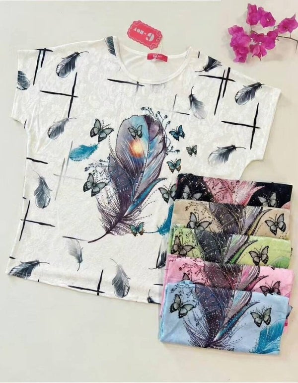 CAMISETA PLUMAS
