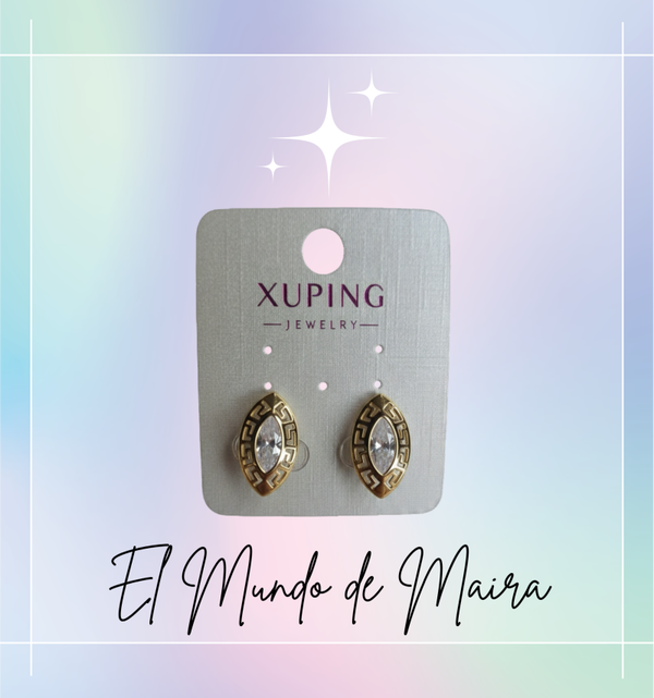 PENDIENTES OJOS DORADOS