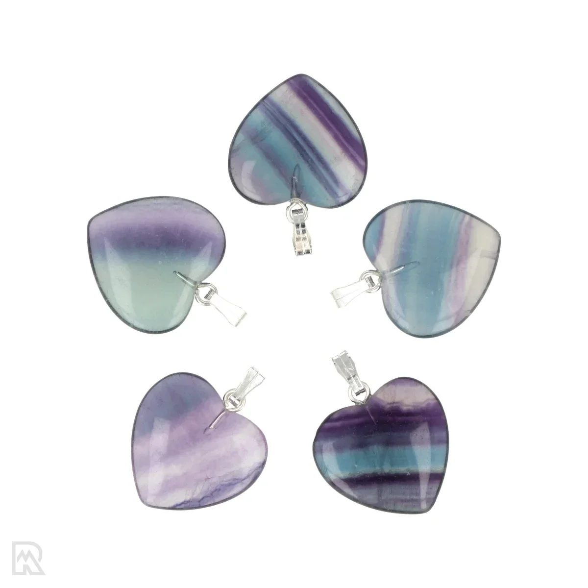 Hanger Fluoriet hart 2cm