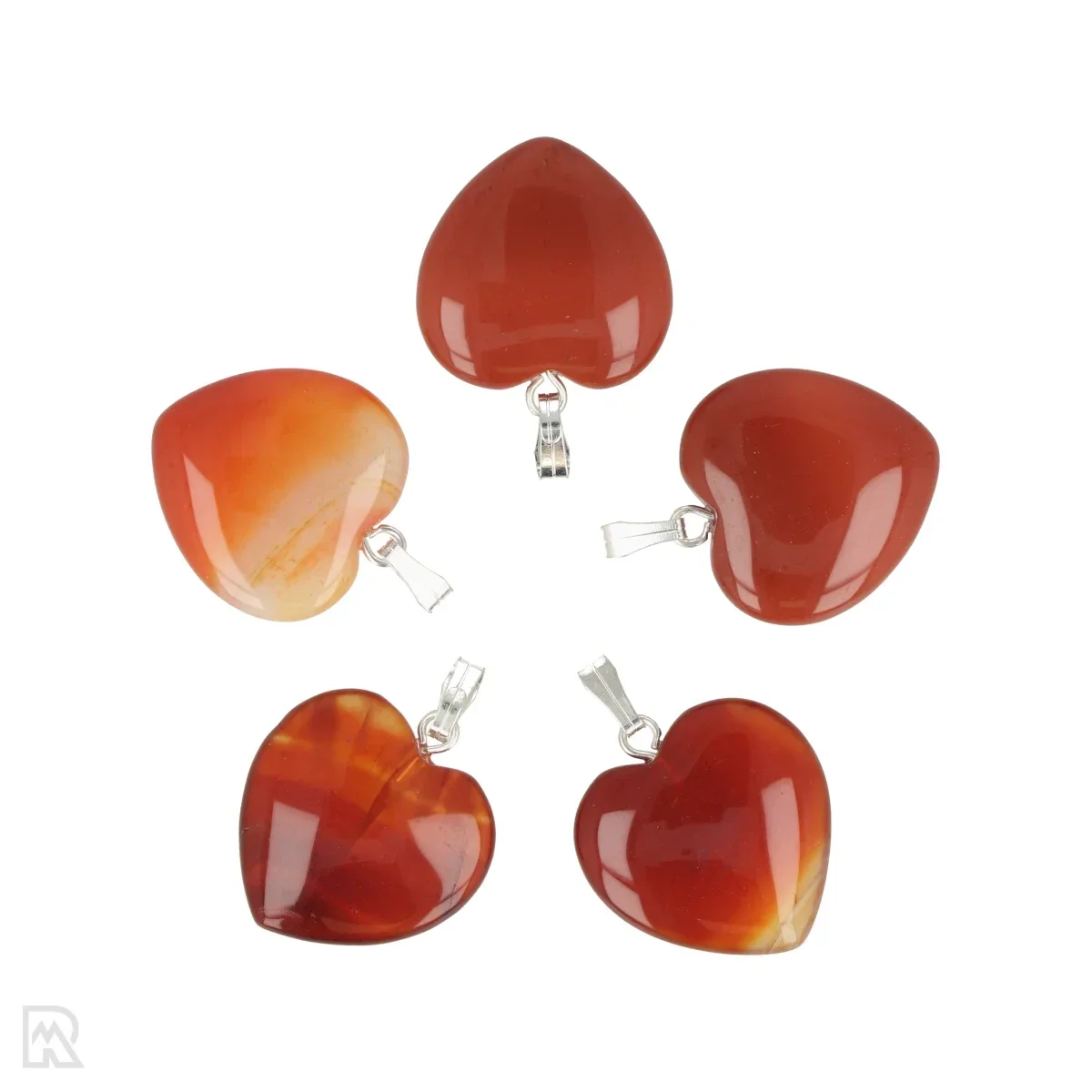 Hanger Carneool hart 2cm