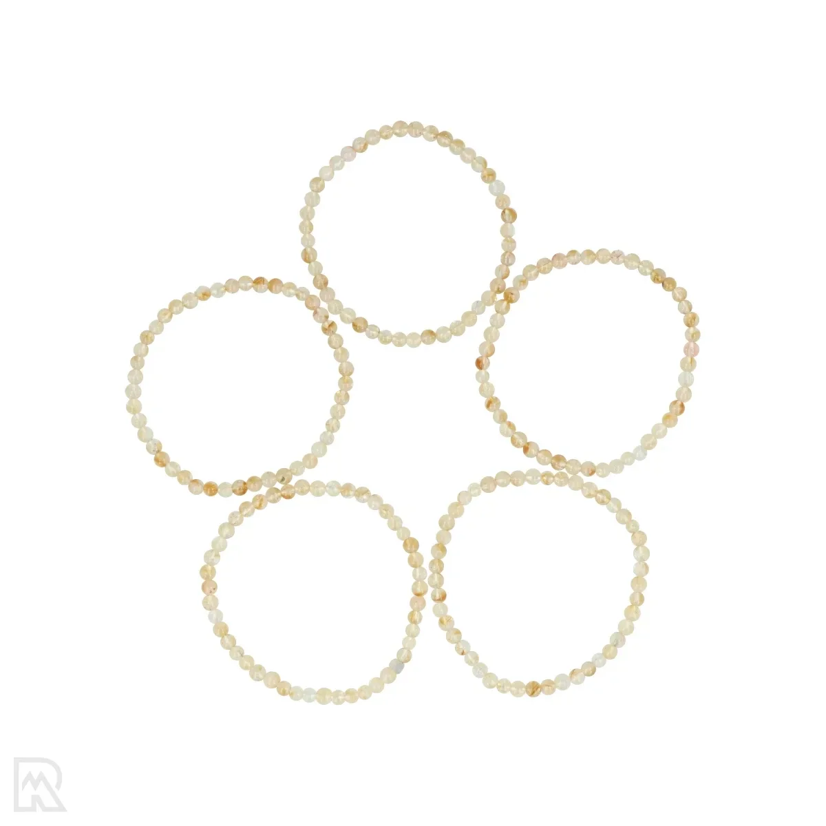 Armband Citrien gebrand 4mm