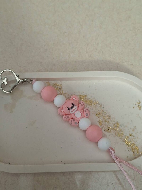 Sleutelhanger Pink bear