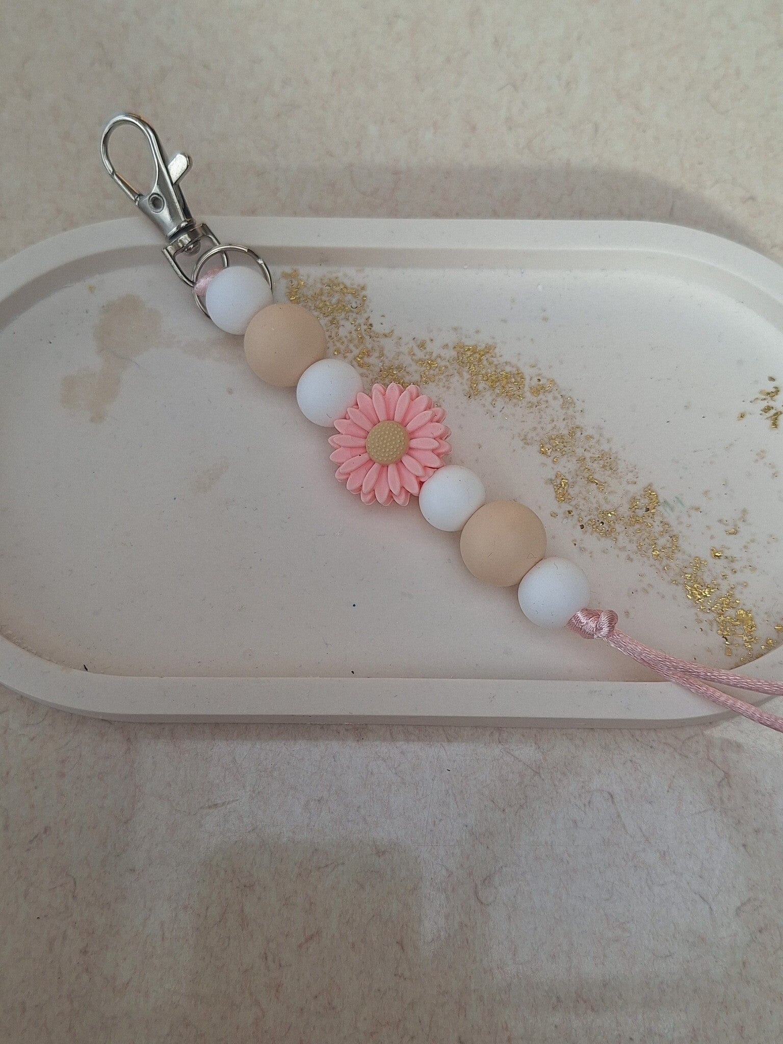 Sleutelhanger Pink Flower