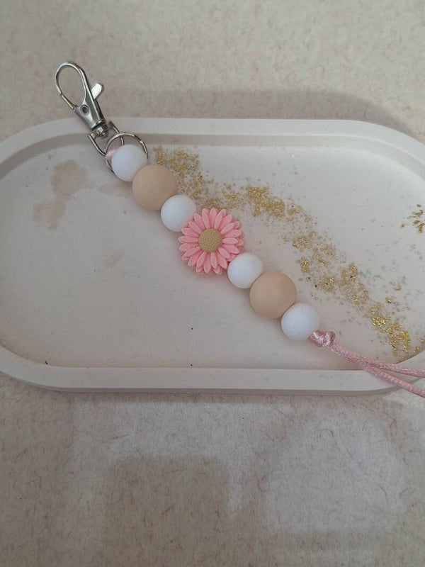 Sleutelhanger Pink Flower
