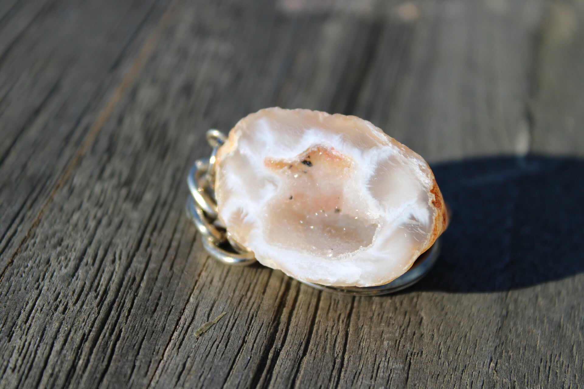 Sleutelhanger Agaat geode #1