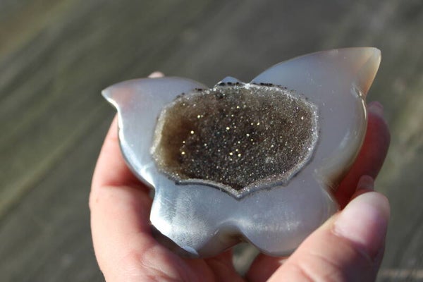 Agaat vlinder gepolijst #7