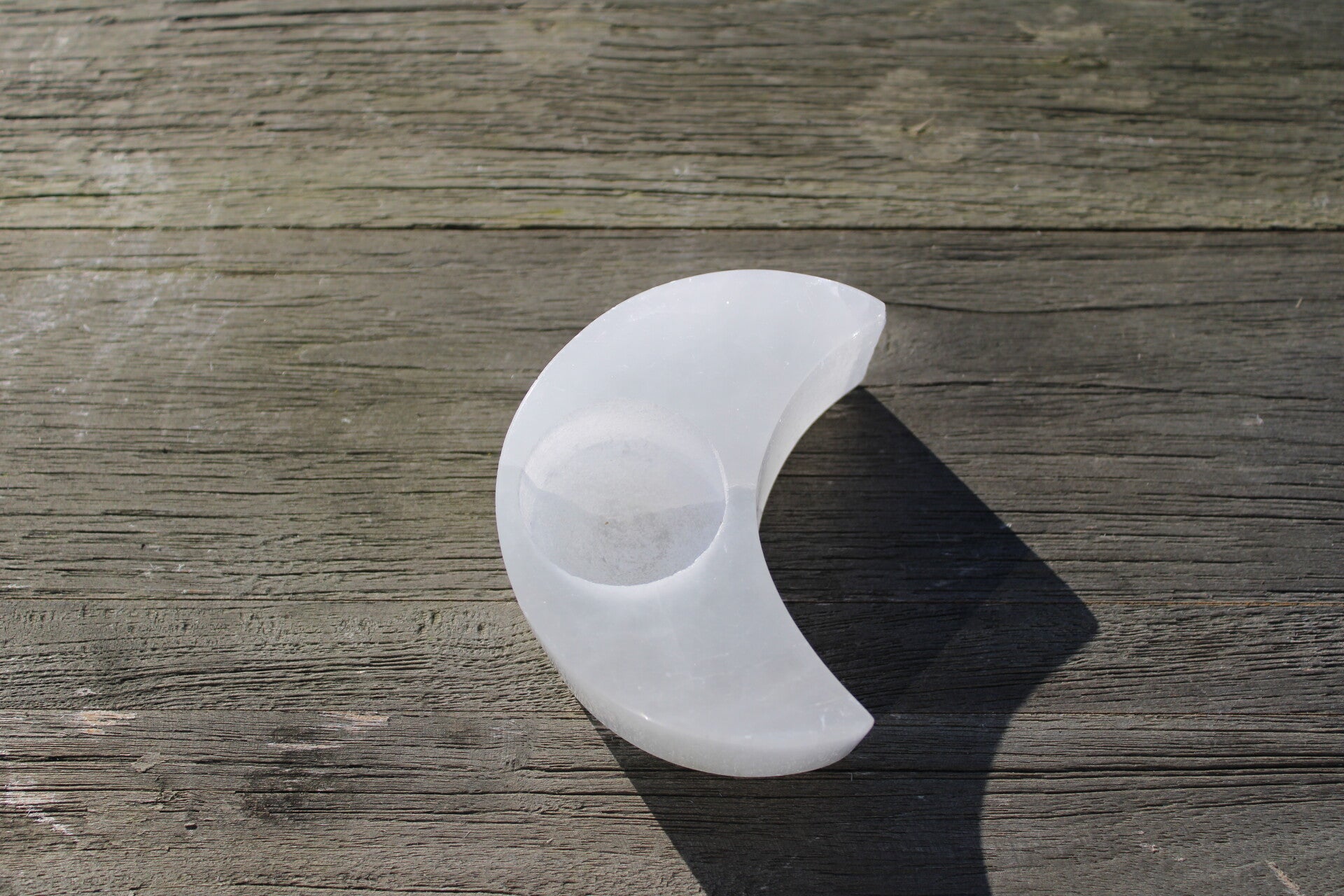 Seleniet theelichthouder - Maan