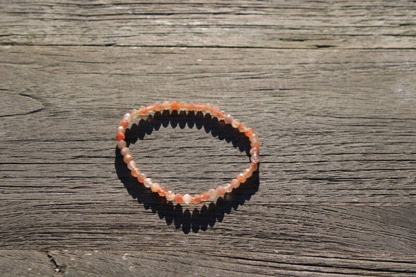 Armband Zonnesteen 4mm facet