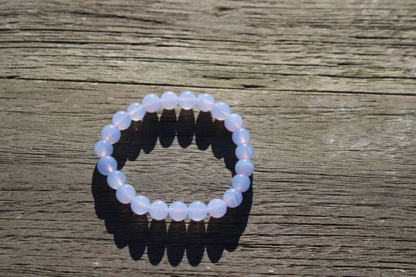 Armband Blue Lace Agaat (Chalcedoon)  A+ kwaliteit 8mm