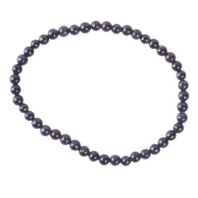 Armband Blauwe goudsteen 4mm