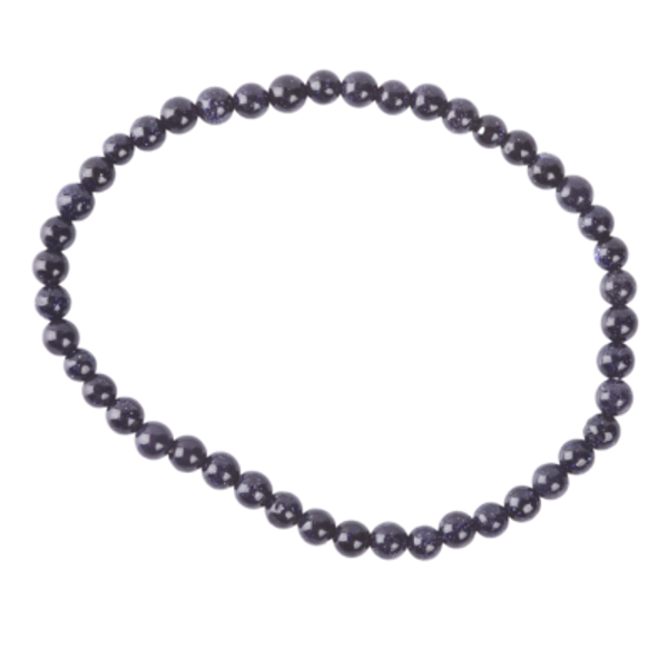 Armband Blauwe goudsteen 4mm