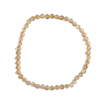 Armband Citrien 4mm facet