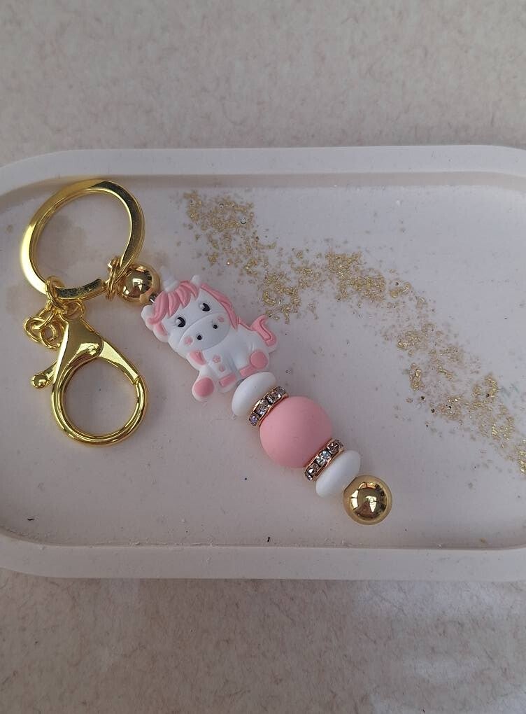 Sleutelhanger Pink Unicorn deluxe