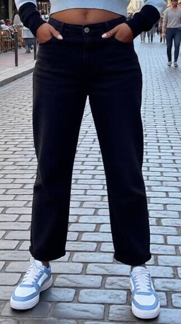 Jean karostar et extensible à taille haute pour femme  pantalon en denim pour femme