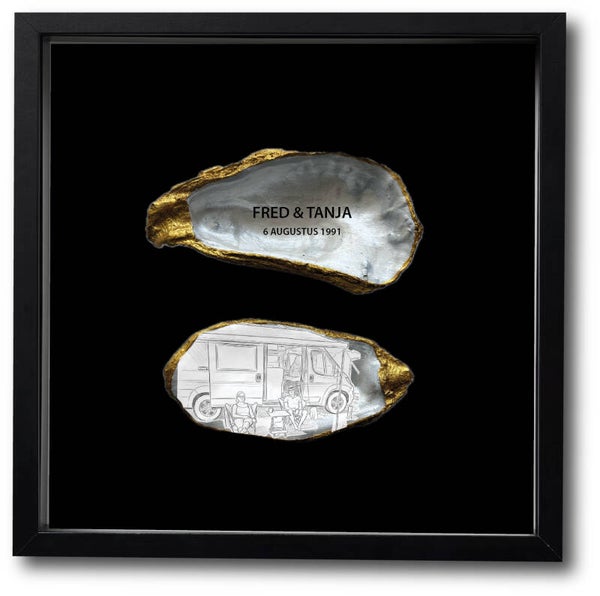 XL Oesters in een lijst voor Manou
