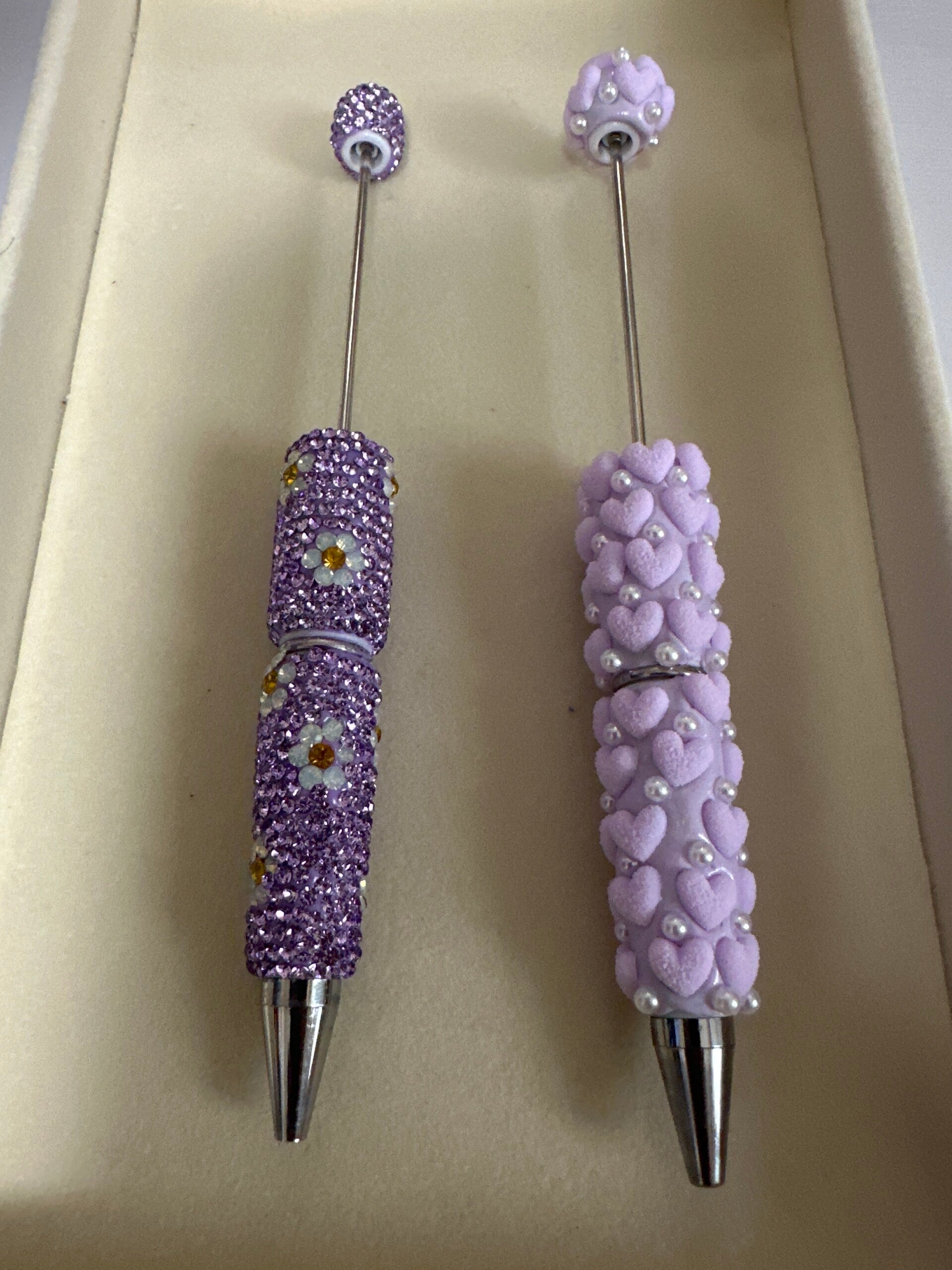 Rhinestone floral or Hearts pen ADD ON