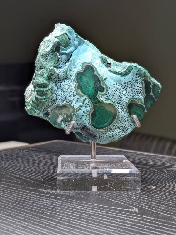 Chrysocolla met Malachiet