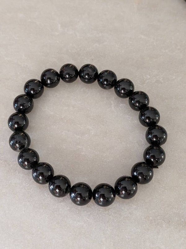 Zwarte Toermalijn armband