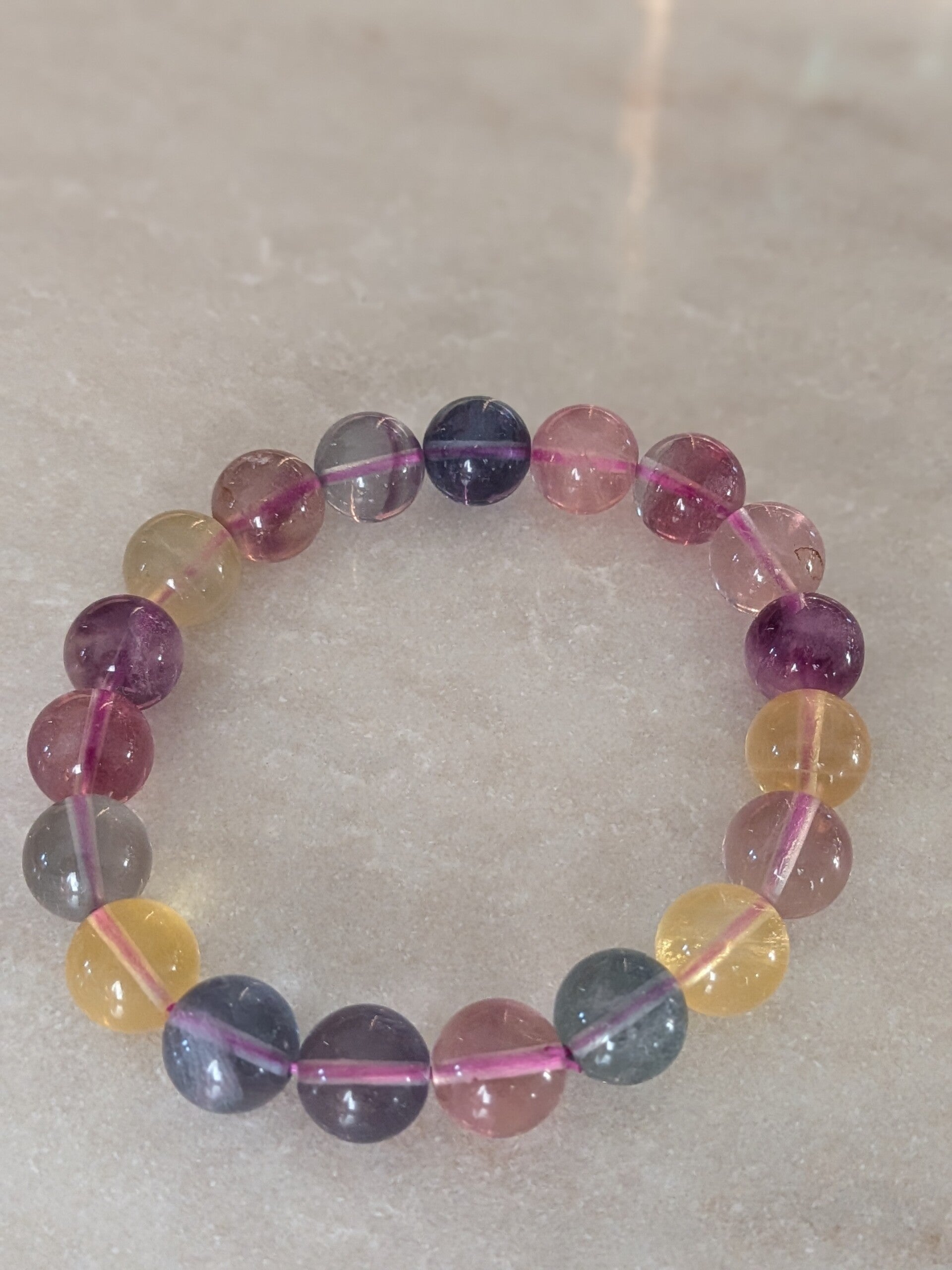 Fluoriet armband candy 10mm