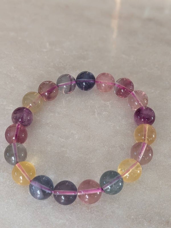 Fluoriet armband candy 10mm