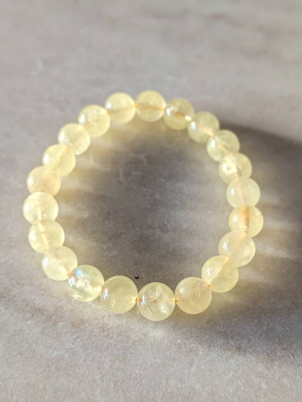 Gele maansteen armband