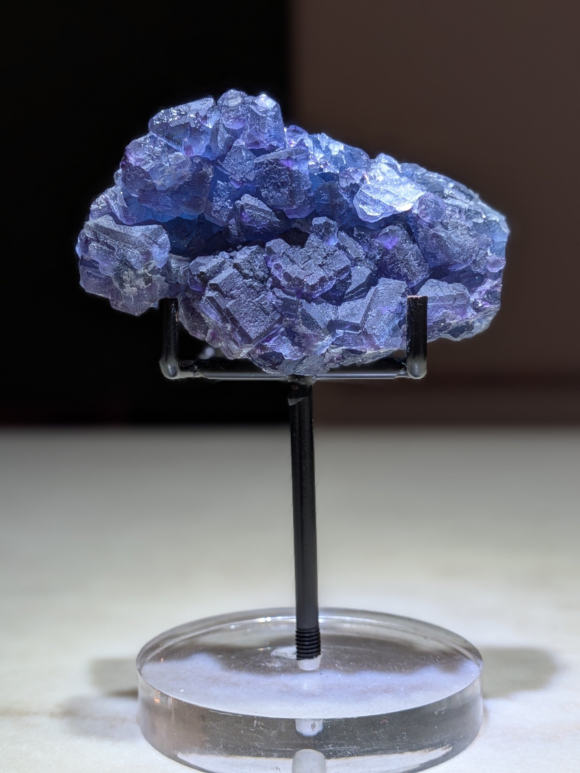 Blauwe fluoriet ruw