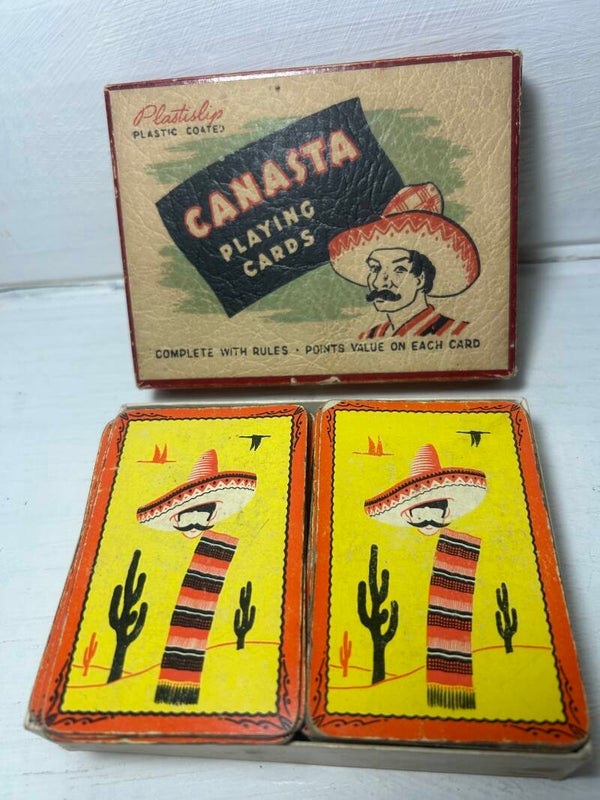 Vintage Two Pack Box of Canasta cards