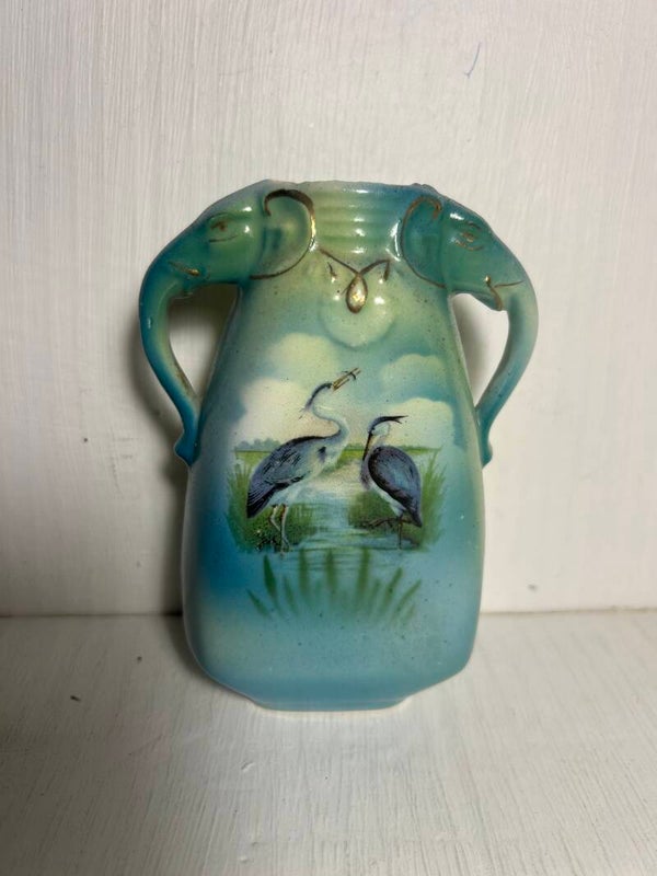 Victorian Vase with Elephant Head Handles