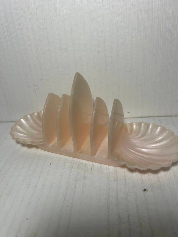 Vintage Celluloid Toast Rack and condiment tray