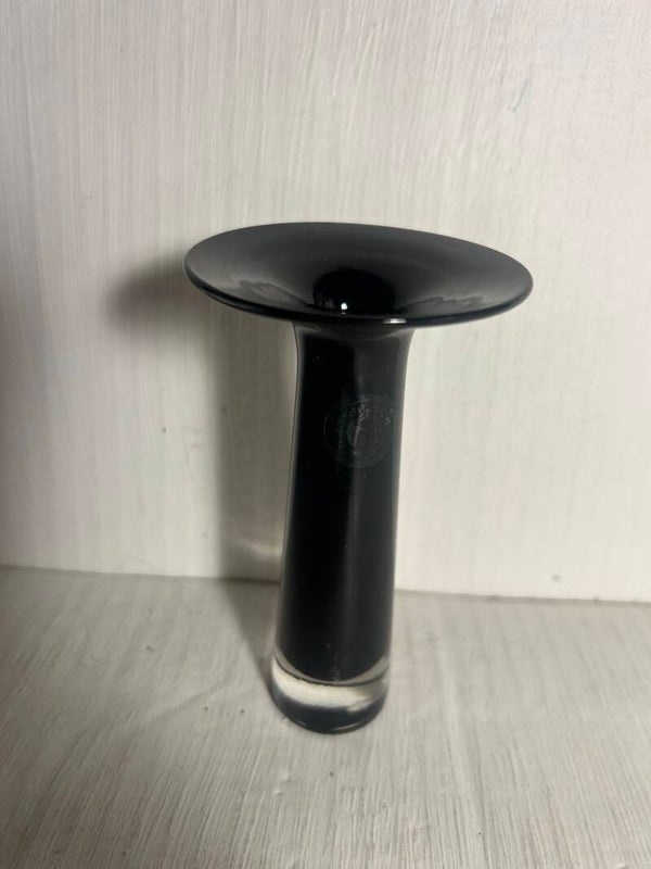 Ikea Stockholm Series Miniature Black Glass Vase Designed by Maria Vinka