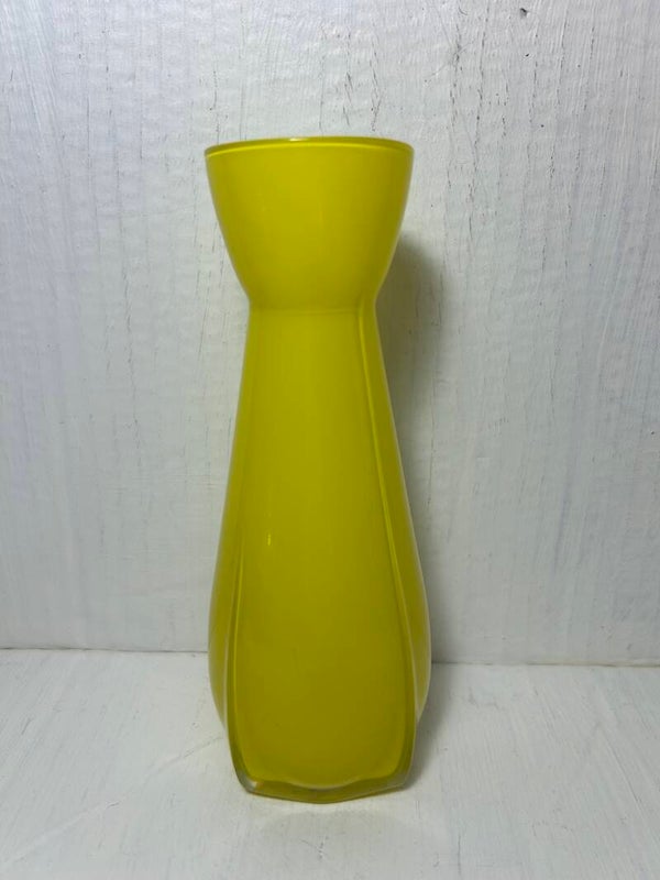 Lemon yellow vase