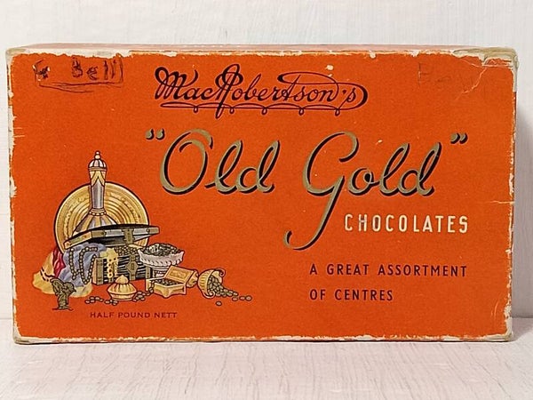 Macrobertson's "Old Gold" chocolate box.