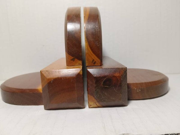 1930's Mulga wood book ends.