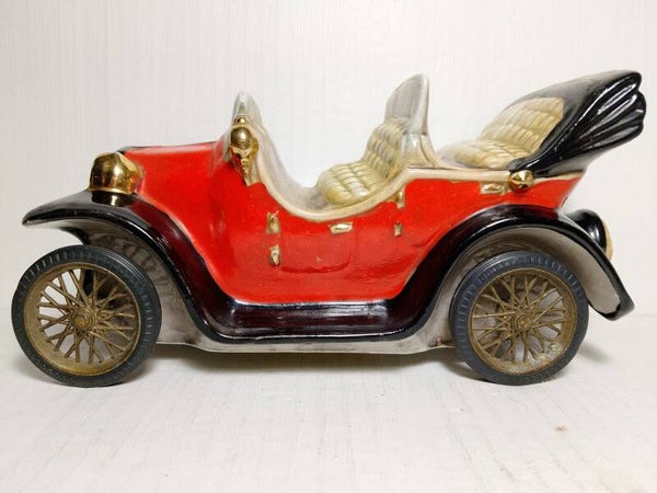 Retro vintage Italian made old car shaped decanter