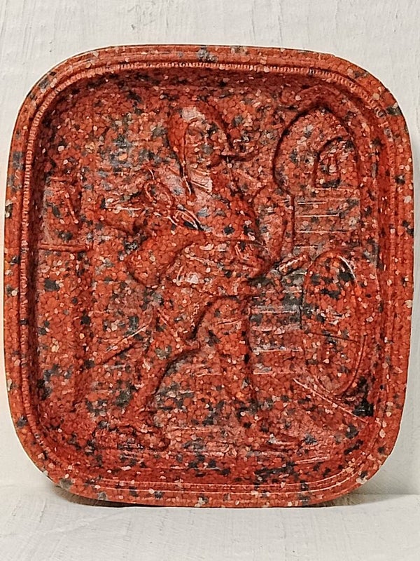 1950's square relief dish from Germany.
