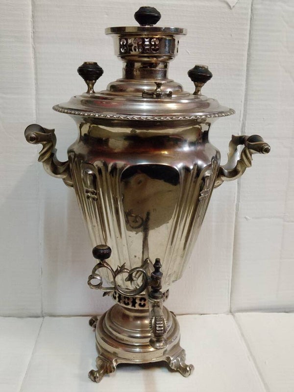 Pre revolution Russian silver plated samovar.