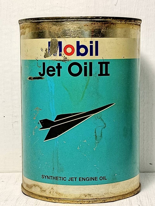 Vintage Mobil Jet Oil Tin